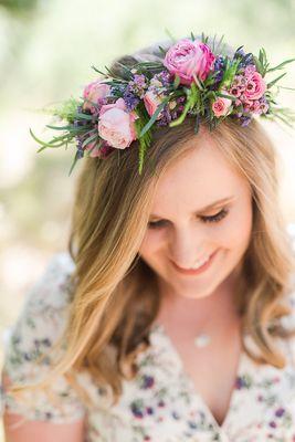 Floral Halo for Mothers Day Shoot