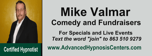 Lakeland Hypnotist Mike Valmar for all your hypnosis needs