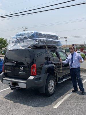 Great first experience at Mattress Firm! Thanks Fred for the help. In and out in 15 minutes with 2 mattresses for a great deal.