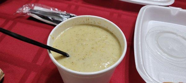 Cream of broccoli soup