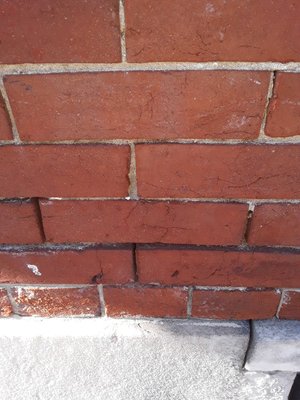 Brick mortar was deteriorating on their beautiful brick front property.  They chose to have us repoint the bricks.