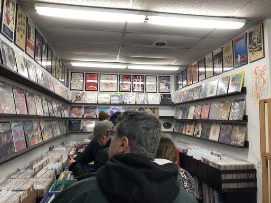 Inside of the shop during Record Store Day 2022!