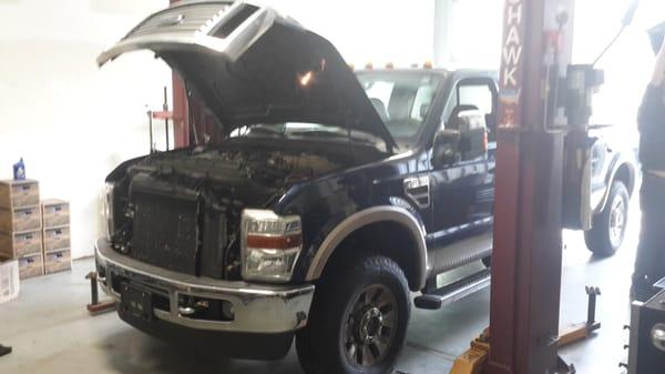 working on a ford diesel