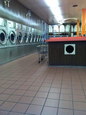 Big washers/dryers in the back