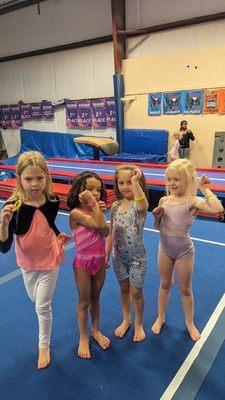 HCDG gymnasts earned new tumble bands