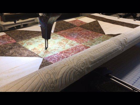 My longarm quilting service.