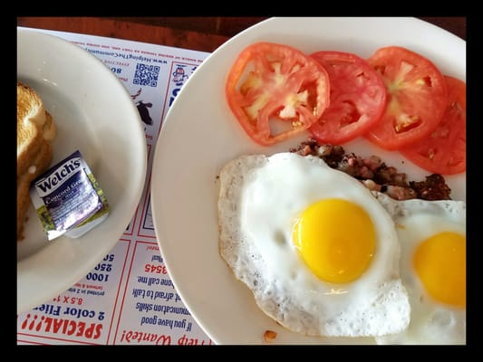 Corn beef hash & eggs!