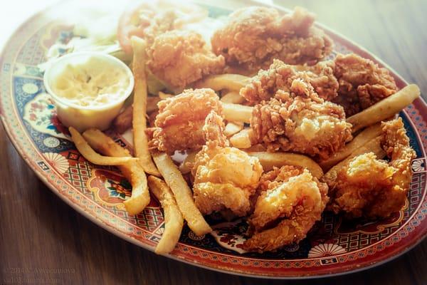 Shrimp & Oyster Plate; I already had some:)