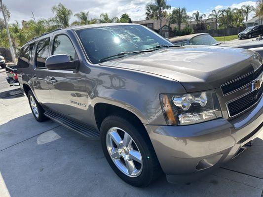 Clay bar and hand waxed