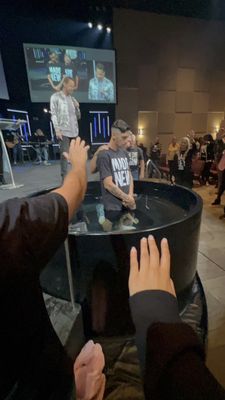 Brother re-dedicating his life back to Christ, getting baptized at LOCC