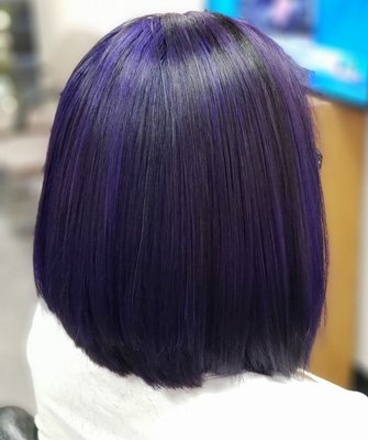 Purple highlights