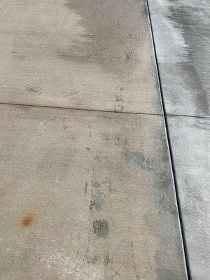 AWESOME CONCRETE FOOTPRINTS LEFT ON MY EXISTING DRIVEWAY - BUYER BEWARE