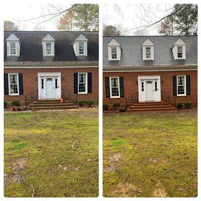 Top to bottom wash! The property looked like a completely different home!