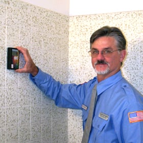 Ace Inspectors - Checking Moisture behind Tiles