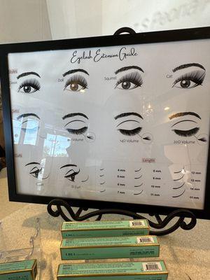 Eyelash extension guide