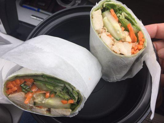 Asian Chicken wrap - 4 out of 5 yum.