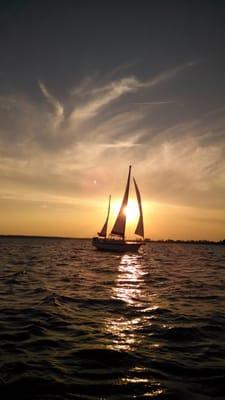 Sunset on the Neuse River