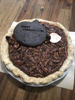 Chocolate bourbon pecan pie