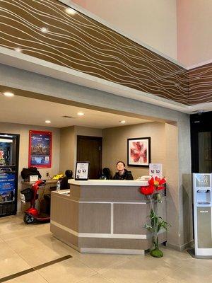 Their rental desk is located inside the lobby of the Best Western Park Place Inn.