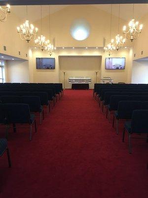 Chapel for Walker's Funeral Home & Cremation Services. 
304 W Center St
Mebane, NC 27302