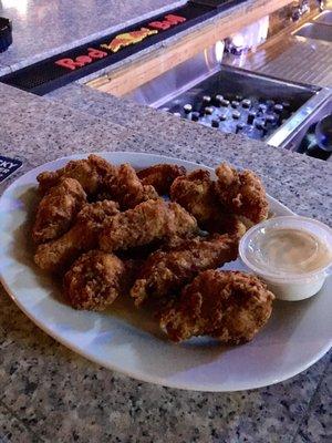 Chicken wings. Again... best in town. Crispy and fried to perfection. Puts Wing Stop to shame.