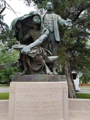 Lifting the Veil of ignorance statue