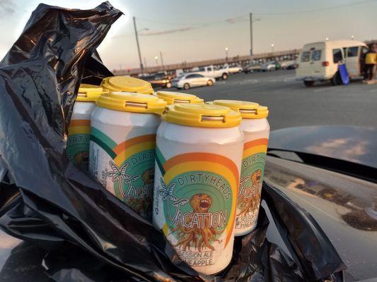 Delicious and refreshing Pineapple Session Ale. Perfect for a day at the beach.