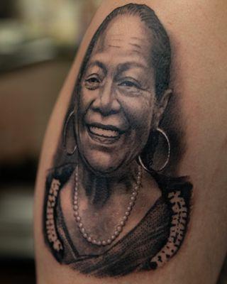 Iron oath Tattoo, portrait tattoo done by frank m in las vegas.