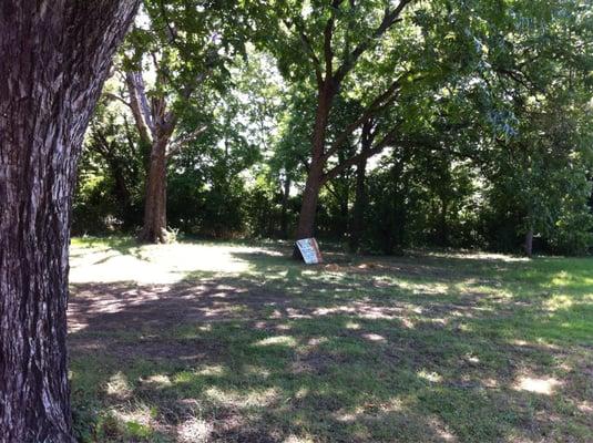 Field in front of Allen Addition Church. Being maintained by the Church I presume.