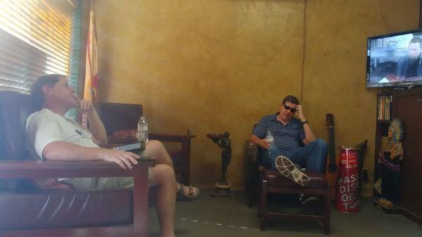 Customers chilling at House of pipes