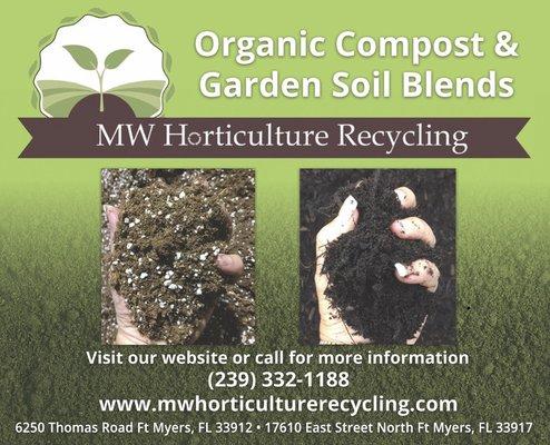 ORGANIC COMPOST AND GARDEN SOIL BLENDS