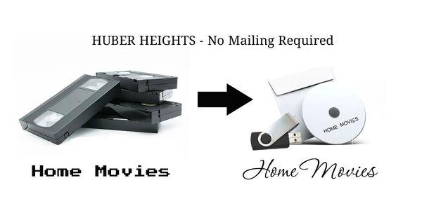 Home Movie Transfer. Videotape and 8mm Film Transferred to Flash Drive, Download or DVD. No Mailing Required. Located in Huber Heights, Ohio