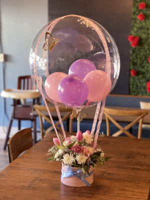 Stuffed balloon and flowers! An awesome birthday gift!!