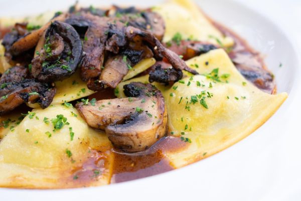 Our savory Short Rib Ravioli