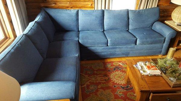 Sofa sectional we cleaned