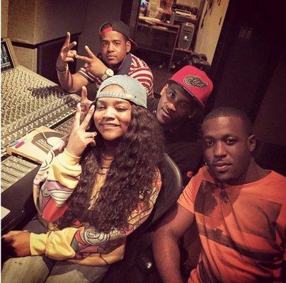 Summerella in the studio as we mix her first Billboard Chart single, "11 Something."