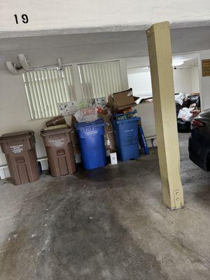 Parking garage at one of the apartments unit in bon air apartments. It's also in the laundry room