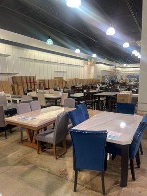 A nice selection of dining room tables