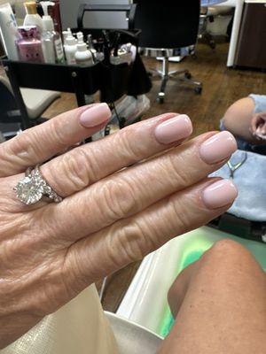 Gel builder manicure