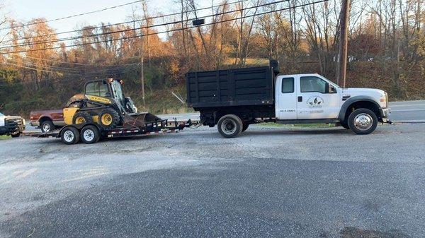 Getting equipment moved to jobs for snow season