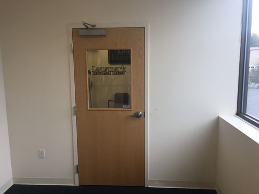 Door to enter office