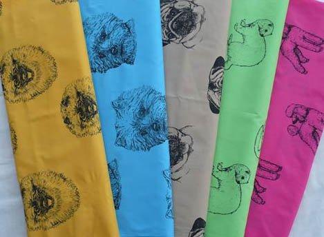 Breed specific dog fabric, cat,horse and exotic animal fabrics