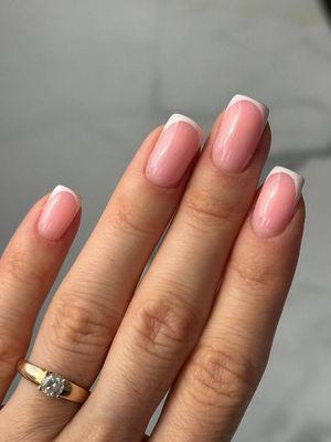 Gel manicure French 70$