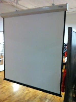 NYC Showroom Projector Screen Install