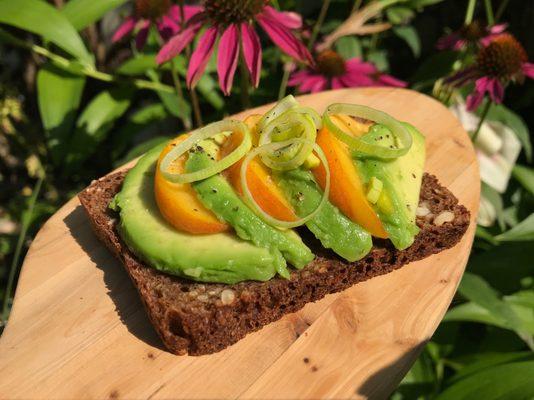 Estonian Dark Rye Sourdough Toast with Avocado