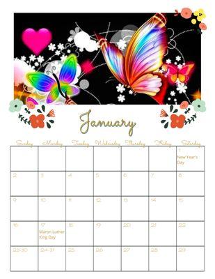 Custom or personalized calendars