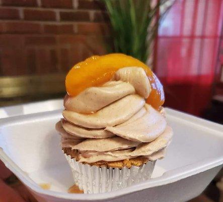 Peach Cobbler Cupcake