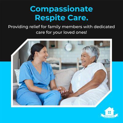 Whitney homecare LLC provides respite care for clients when their family member wants some respite from taking care of their loved ones