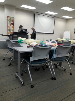 2-20-17 CPR course. I am a medical dummy, I hope I don't kill the practice models. Oy..vey.. excited.