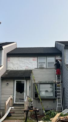 Bay window replacement and wood siding replacement